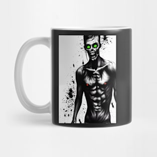 GREEN EYED CREEPY HALLOWEEN ZOMBIE Mug